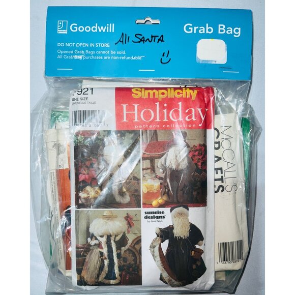 Holiday Craft Pattern Grab Bag Featuring Simplicity & McCalls Designs - Picture 1 of 2